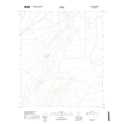 2019 Map of Cave Mesa NE, 2019 Print