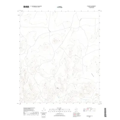2019 Map of Cave Mesa SE, 2019 Print