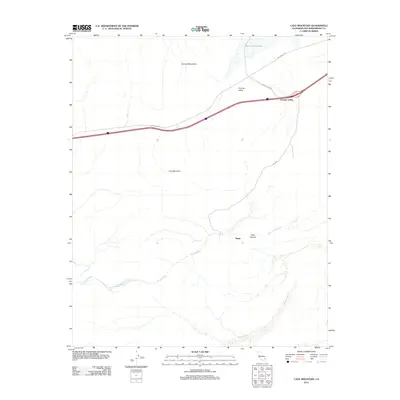 2012 Map of Cave Mountain, 2012 Print