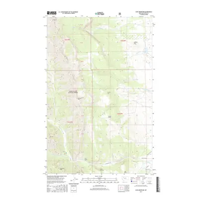 2017 Map of Cave Mountain, 2017 Print