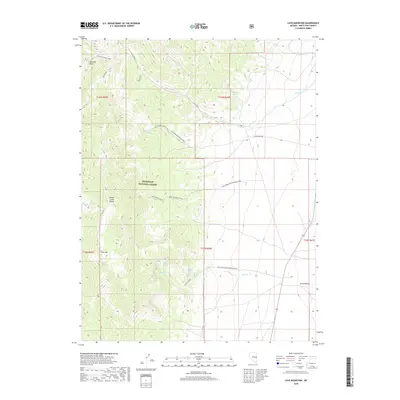 2018 Map of Cave Mountain, 2018 Print