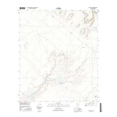 2016 Map of Cavett Lake, 2016 Print