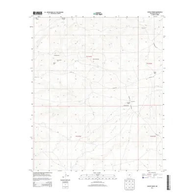 2013 Map of Cawley Draw, 2013 Print