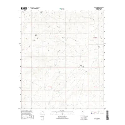 2017 Map of Cawley Draw, 2017 Print