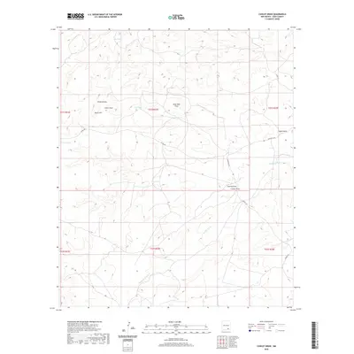 2020 Map of Cawley Draw, 2020 Print