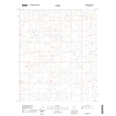 2023 Map of Cawley Draw, 2023 Print