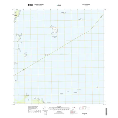 2018 Map of Cayo Icacos, 2018 Print