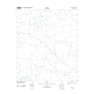 2013 Map of Cayuga, 2013 Print