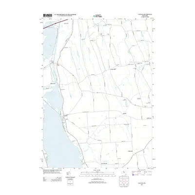 2013 Map of Cayuga, 2013 Print