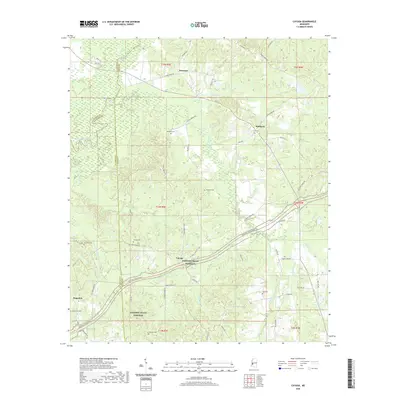2020 Map of Cayuga, 2020 Print