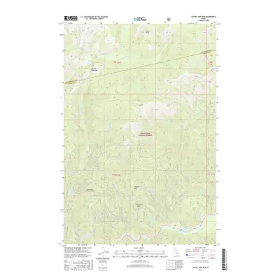 2017 Map of Cayuse Junction, 2017 Print