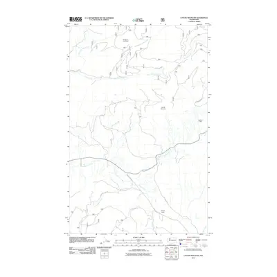 2011 Map of Cayuse Mountain, 2011 Print