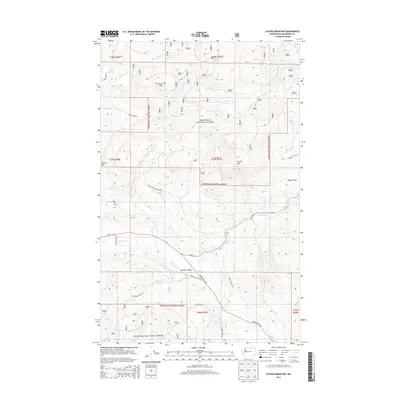 2014 Map of Cayuse Mountain, 2014 Print