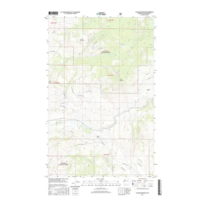 2017 Map of Cayuse Mountain, 2017 Print