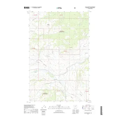 2020 Map of Cayuse Mountain, 2020 Print