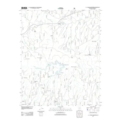 2011 Map of C.C. Cragin Reservoir, 2011 Print