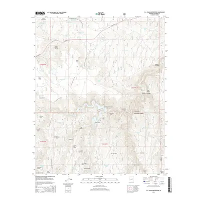 2014 Map of C.C. Cragin Reservoir, 2014 Print