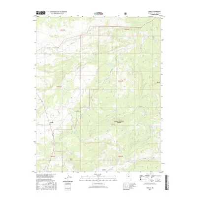 2017 Map of Cebolla, 2017 Print