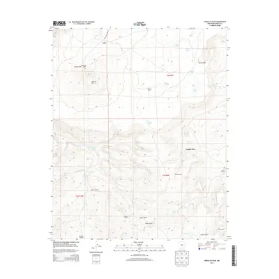 2013 Map of Cebollita Peak, 2013 Print