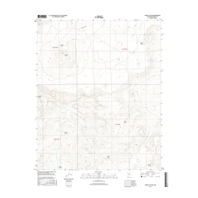 2017 Map of Cebollita Peak, 2017 Print