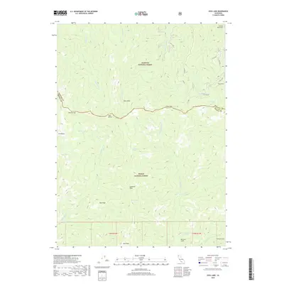 2018 Map of Cecil Lake, 2018 Print