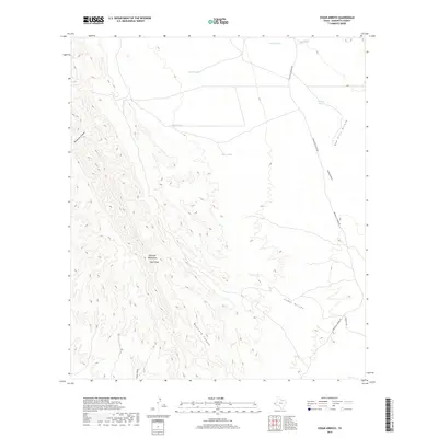 2019 Map of Cedar Arroyo, 2019 Print
