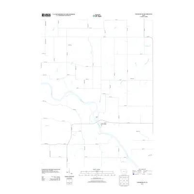2013 Map of Cedar Bluff, 2013 Print