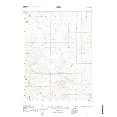 2018 Map of Cedar Bluff, 2018 Print