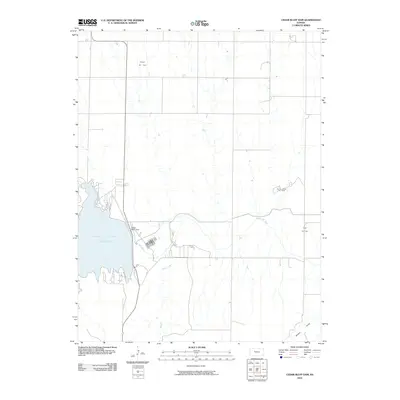 2010 Map of Cedar Bluff Dam, 2010 Print