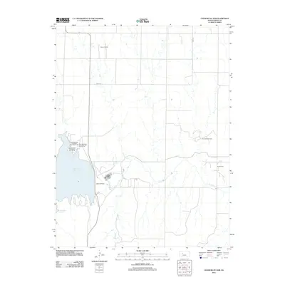 2012 Map of Cedar Bluff Dam, 2012 Print
