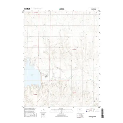 2015 Map of Cedar Bluff Dam, 2015 Print