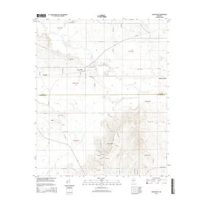 2015 Map of Cedar Bluff, 2015 Print