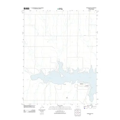2012 Map of Cedar Bluff, 2012 Print