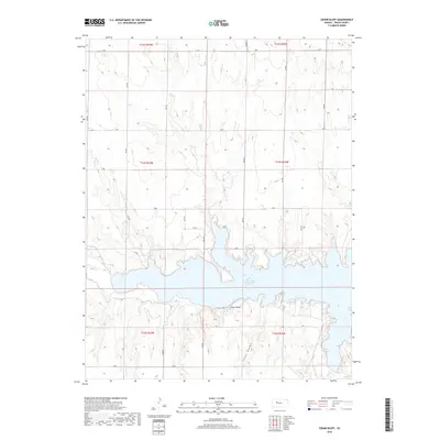 2018 Map of Cedar Bluff, 2018 Print