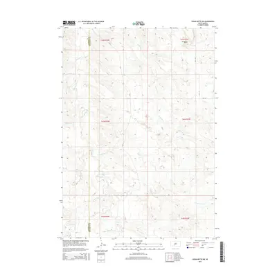 2015 Map of Cedar Butte NW, 2015 Print