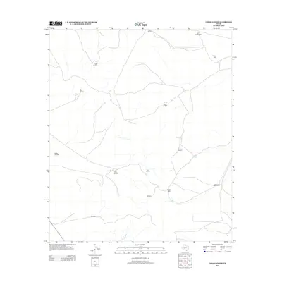 2012 Map of Cedar Canyon, 2012 Print