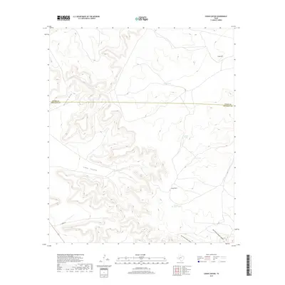 2019 Map of Cedar Canyon, 2019 Print