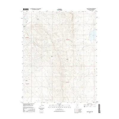 2017 Map of Cedar Canyon, 2017 Print