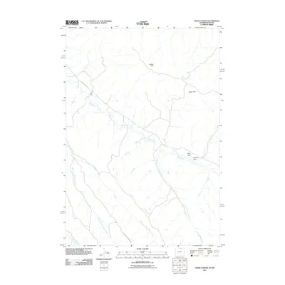 2011 Map of Cedar Canyon, 2011 Print