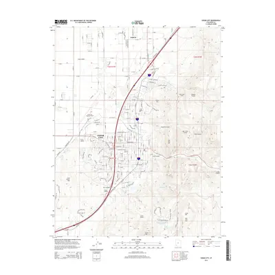 2014 Map of Cedar City, 2014 Print