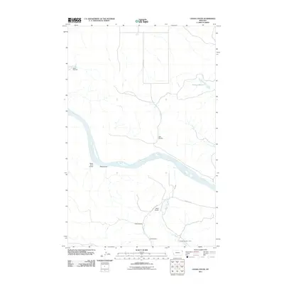2011 Map of Cedar Coulee, 2011 Print