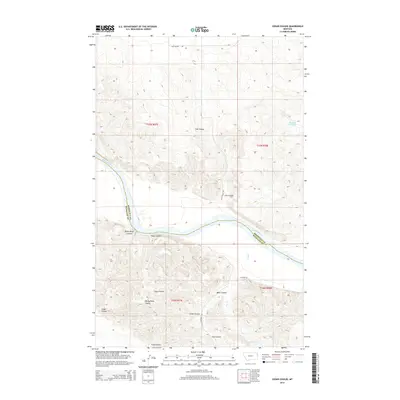 2014 Map of Cedar Coulee, 2014 Print