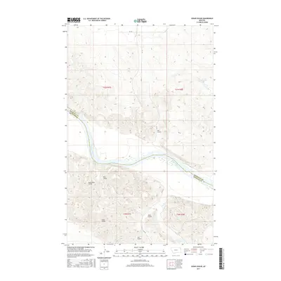 2017 Map of Cedar Coulee, 2017 Print