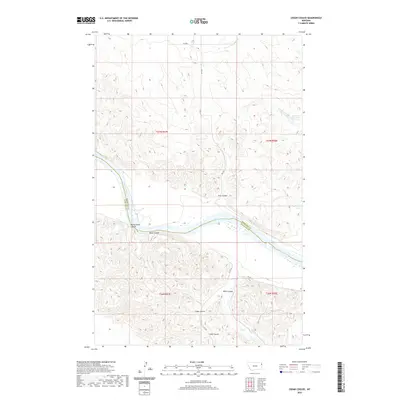 2020 Map of Cedar Coulee, 2020 Print