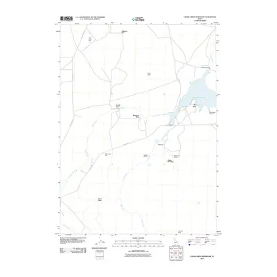 2010 Map of Cedar Creek Reservoir, 2010 Print
