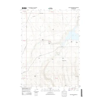 2013 Map of Cedar Creek Reservoir, 2013 Print