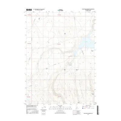 2017 Map of Cedar Creek Reservoir, 2017 Print