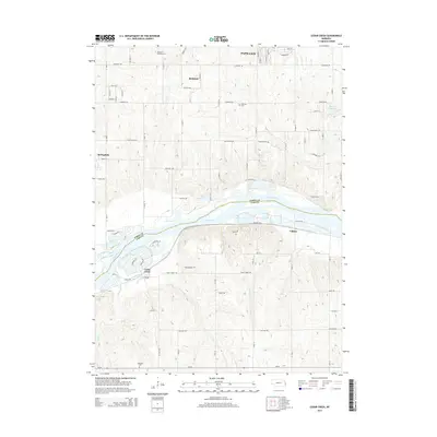 2014 Map of Cedar Creek, 2014 Print