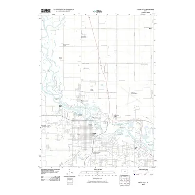 2010 Map of Cedar Falls, 2010 Print