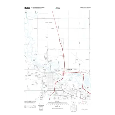 2013 Map of Cedar Falls, 2013 Print